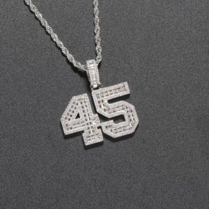 PENDENTIF NUMBERZ ICE À PERSONNALISER + CHAÎNE