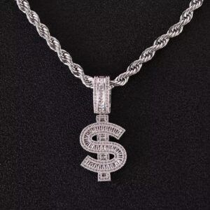 MILLION DOLLAR$ ICE PENDENTIF & CHAÎNE