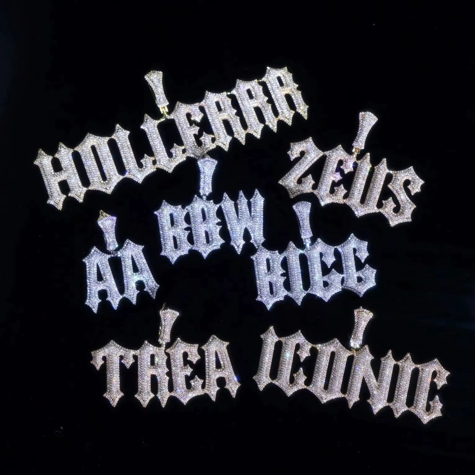 PENDENTIF TRAPSTAR KING ICE À PERSONNALISER + CHAÎNE – Image 4