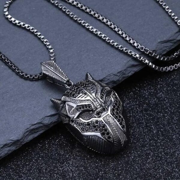 Pendentif Black Panther Masque Ice Chaine Hip-hop