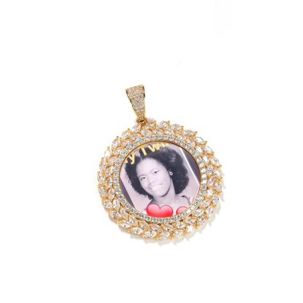 PENDENTIF ICE FLOWERS À PERSONNALISER AVEC PHOTO – Image 6
