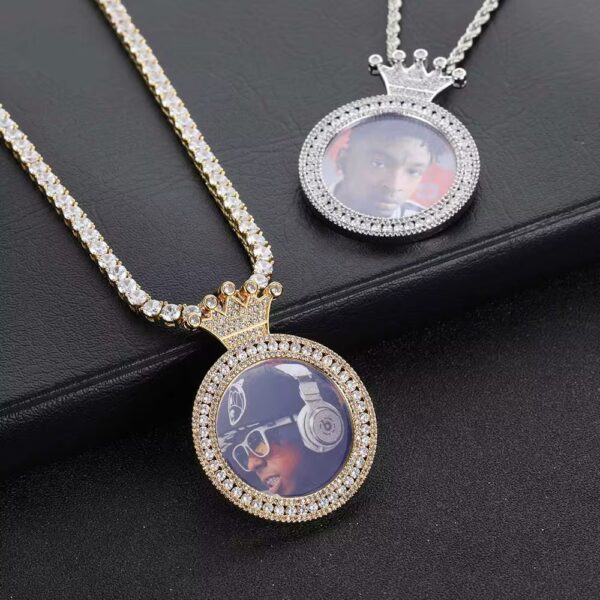PENDENTIF ICE KINGSHIT À PERSONNALISER AVEC PHOTO