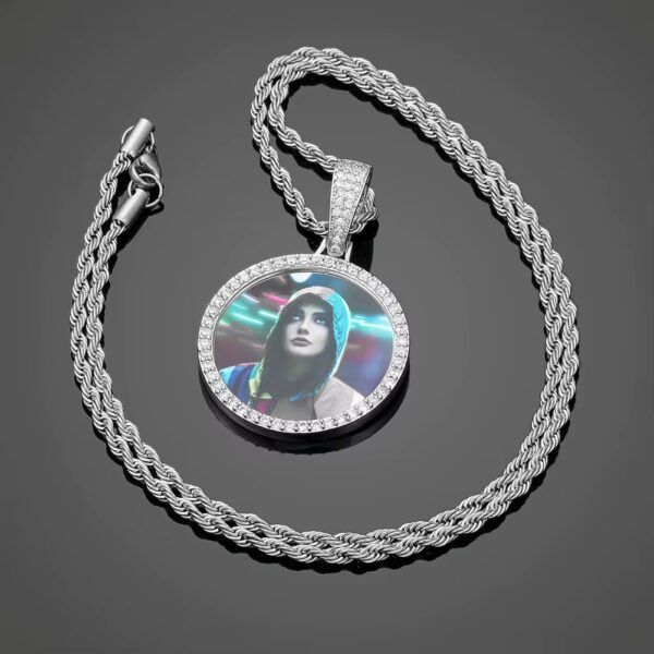 PENDENTIF DISK ICE À PERSONNALISER AVEC PHOTO – Image 3