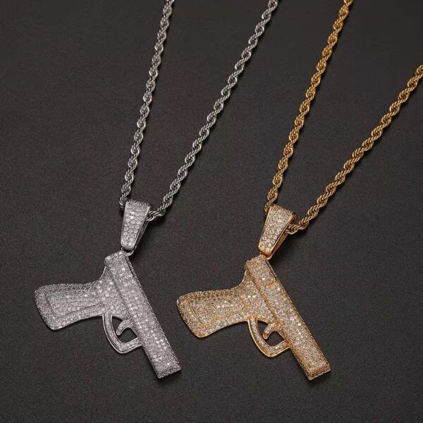 PENDENTIF GLOCK PISTOLET ICE