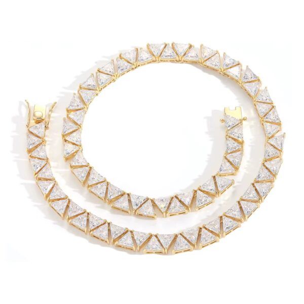 CHAINE TRIANGLE ICE STONES – Image 2