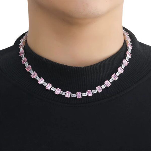 CHAINE ROSE ICE STONES