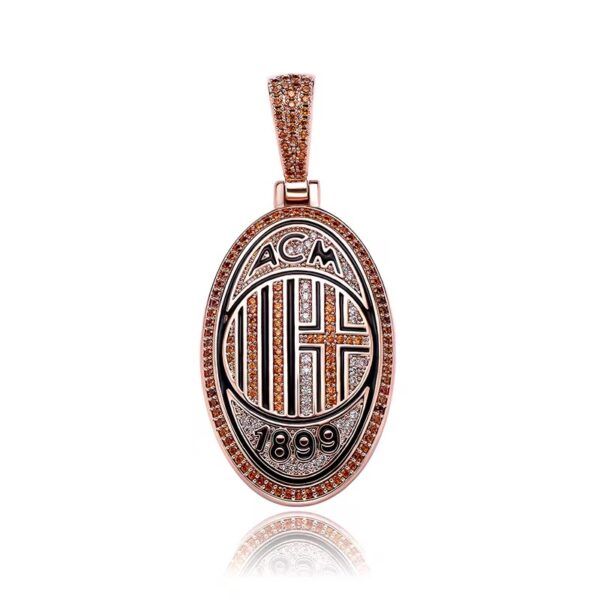 Pendentif AC Milan Ice Hip Hop Bijou urbain