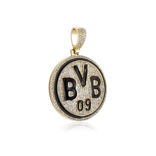Pendentif BVB Borussia Dortmund Ice Hip Hop Bijou urbain