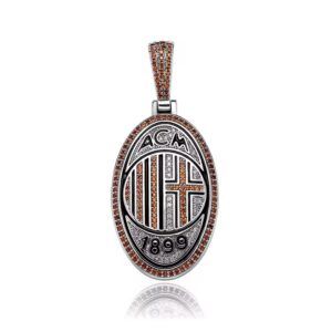 Pendentif AC Milan Ice Hip Hop Bijou urbain