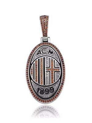 Pendentif AC Milan Ice Hip Hop Bijou urbain