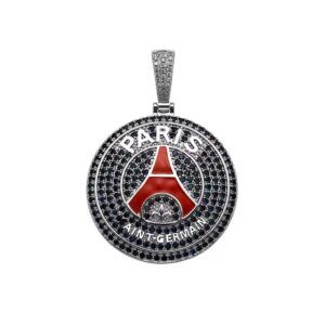 Pendentif PSG Paris Saint-Germain Ice Hip Hop Bijou urbain