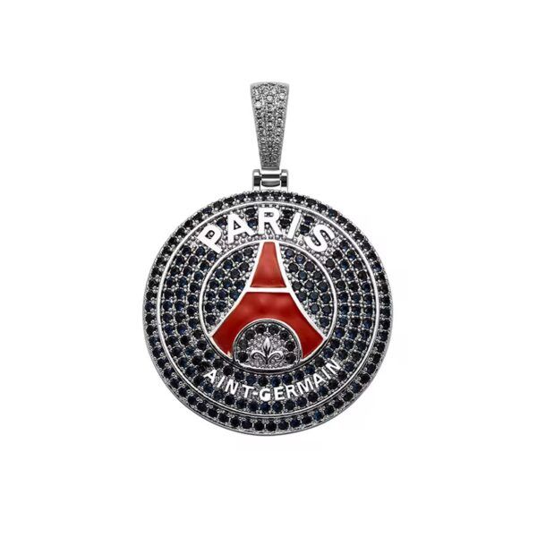 Pendentif PSG Paris Saint-Germain Ice Hip Hop Bijou urbain
