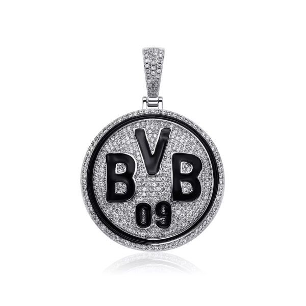 Pendentif BVB Borussia Dortmund Ice Hip Hop Bijou urbain