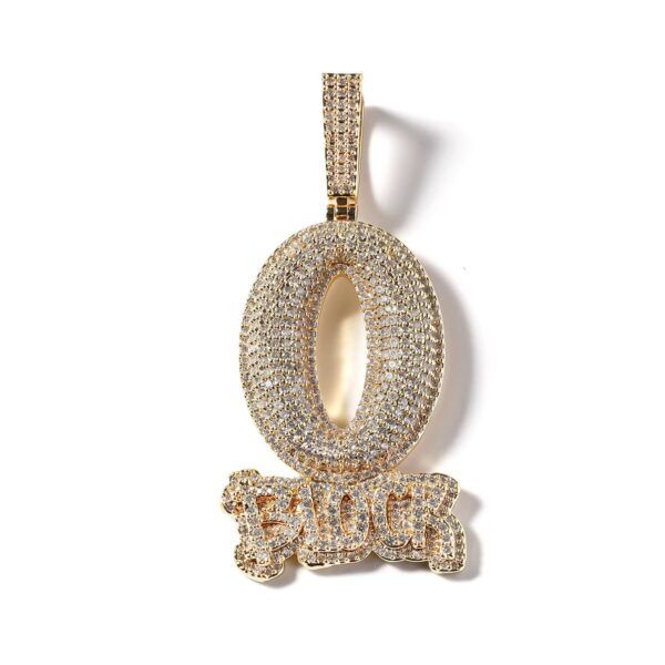 Pendentif O’Block Ice inspiré de King Von avec chaîne – Bijou Hip Hop Bling – Image 5