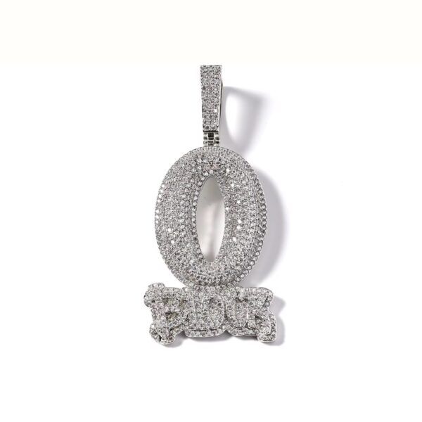 Pendentif O’Block Ice inspiré de King Von avec chaîne – Bijou Hip Hop Bling – Image 6