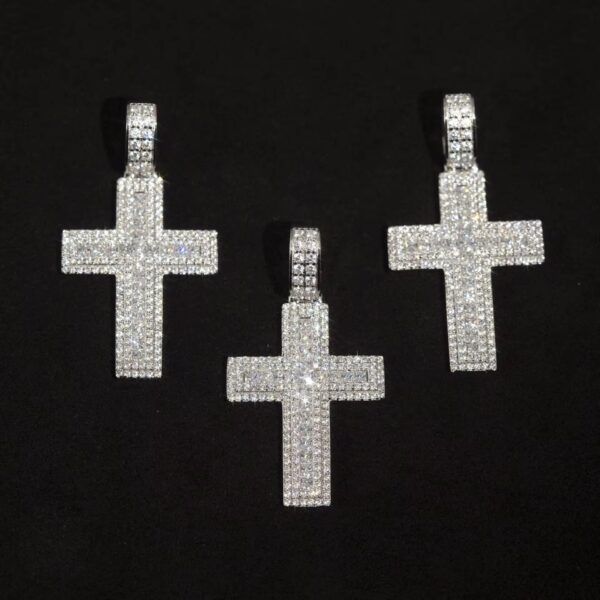 PENDENTIF CROIX DE JESUS ICE AVEC CHAÎNE – Image 4