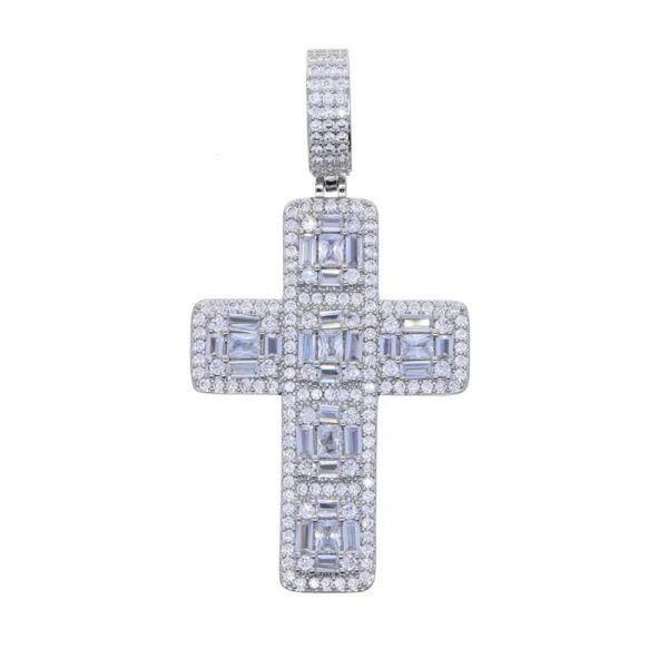 PENDENTIF CROIX DE JESUS ICY AVEC CHAÎNE – Image 5
