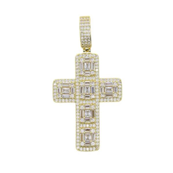 PENDENTIF CROIX DE JESUS ICY AVEC CHAÎNE – Image 4
