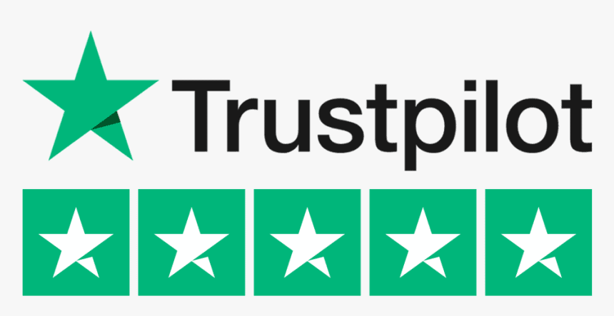 Trustpilot — logo et cinq étoiles